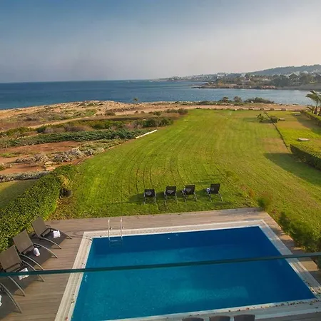 Fig Tree Bay Frontline,luxury 4bdr Sea-front With Pool * Протарас